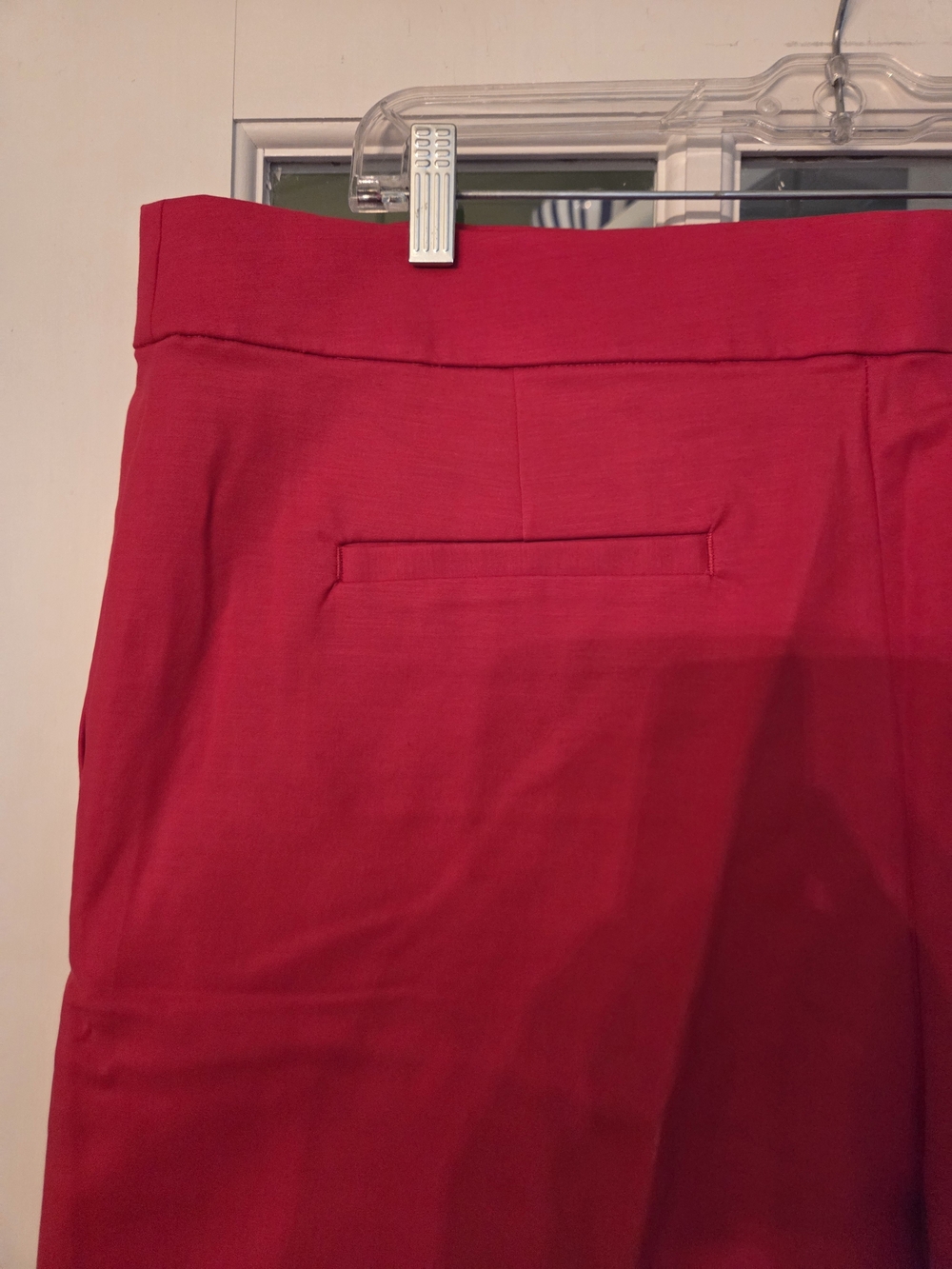LOFT Red Wide-Leg Cropped Pants - Size 14 - Picture 9 of 9